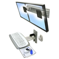 Ergotron Neo-Flex® Dual Monitor Wall Mount 2fach Monitor-Wandhalterung 30,5cm (12") - 61cm (24") Grau Neigbar, Rotierbar Ergotron Neo-Flex® Dual Monitor Wall Mount 2fach Monitor-Wandhalterung 30,5cm (12") - 61cm (24") Grau Neigbar, Rotierbar