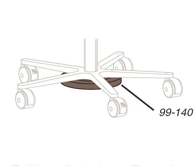 Ergotron Gegengewicht Passend für Serie: Ergotron Mobile WorkStand Schwarz