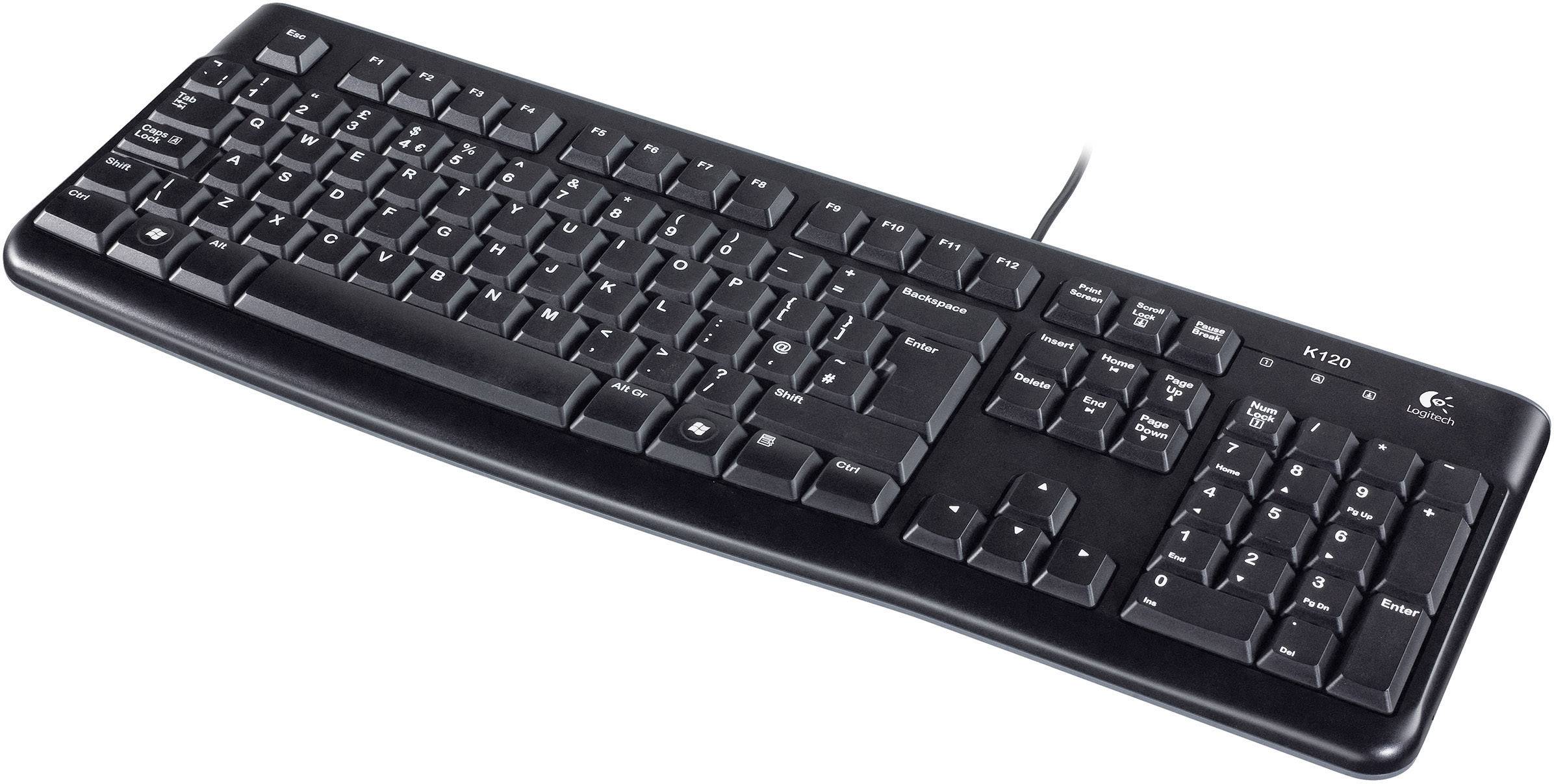 Logitech Keyboard K120 for Business, USB, schwarz, OEM Version