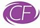 Ein lila Logo mit den Buchstaben 'CF' in der Mitte, umgeben von stilisierten Kreisen.