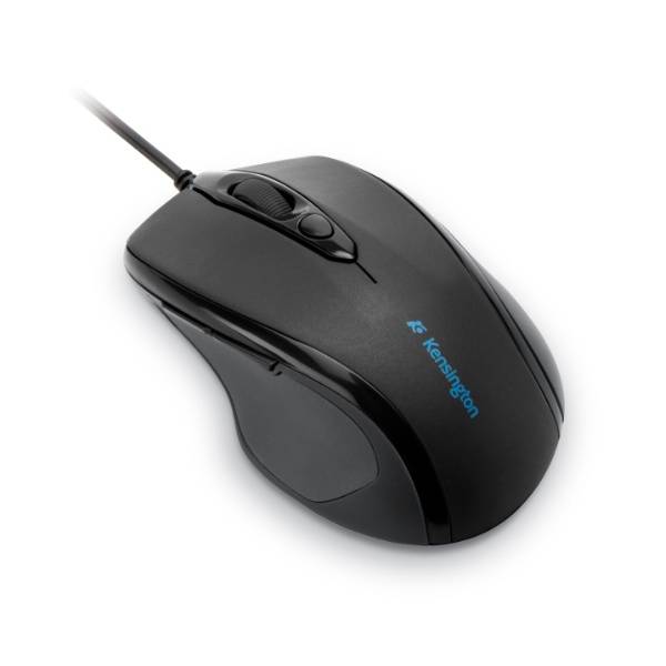 Kensington Pro Fit™ Wired Mid-Size Maus USB Optisch Schwarz 6 Tasten 1000 dpi Spritzwassergeschützt