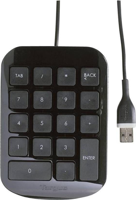 Targus Numeric Keypad USB Nummernblock Schwarz, Grau