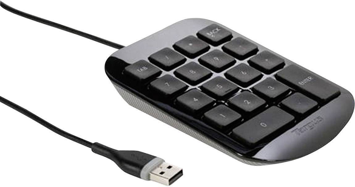 Targus Numeric Keypad USB Nummernblock Schwarz, Grau