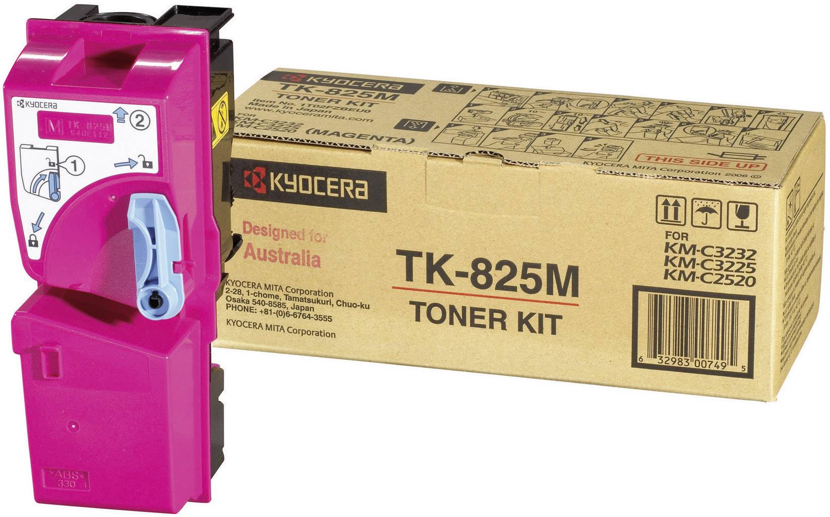 Kyocera Toner TK-825M Original Magenta 7000 Seiten 1T02FZBEU0