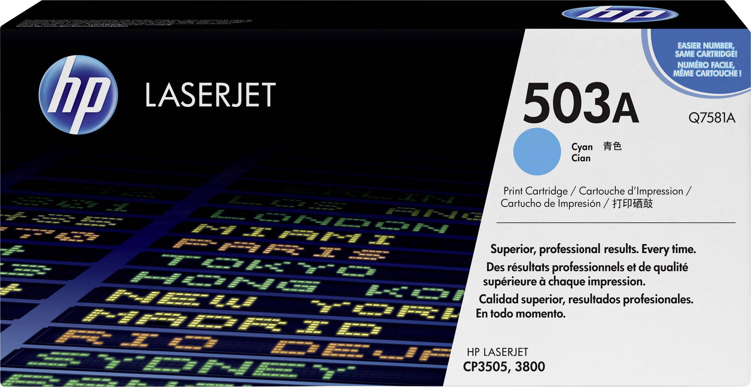 HP Toner 503A Original Cyan 6000 Seiten Q7581A