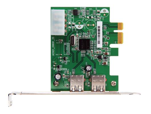 Transcend 2-Port USB 3.0 PCI-E Card 2 Port USB 3.2 Gen 1 Controllerkarte USB-A PCIe