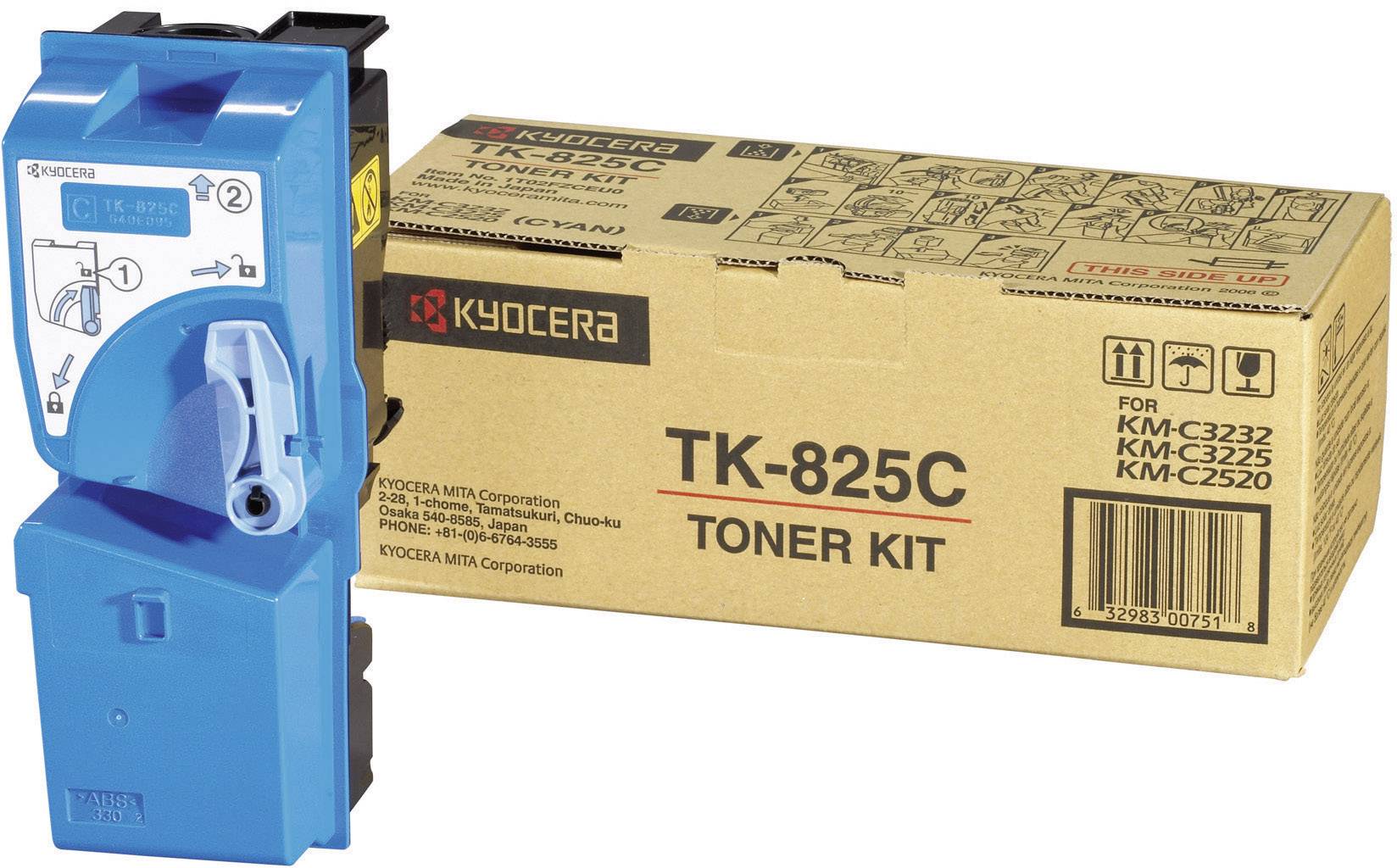Kyocera Toner TK-825C Original Cyan 7000 Seiten 1T02FZCEU0