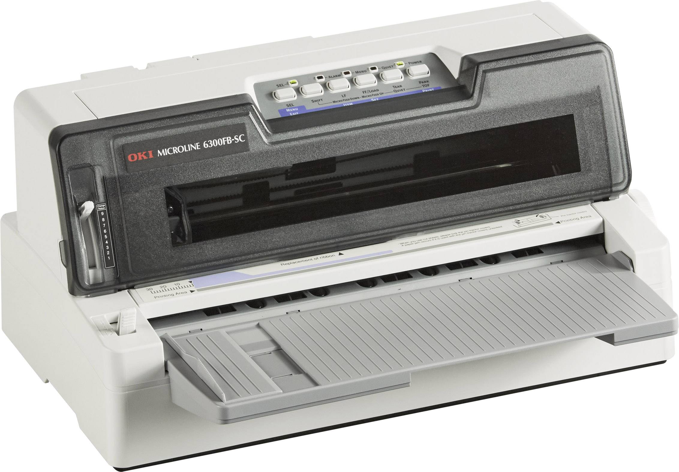 OKI ML6300FB-SC Nadeldrucker 450 Zeichen/s 24-Nadel-Druckkopf, Schmaler Einzug, Druckbreite 80 Zeichen USB, Parallel