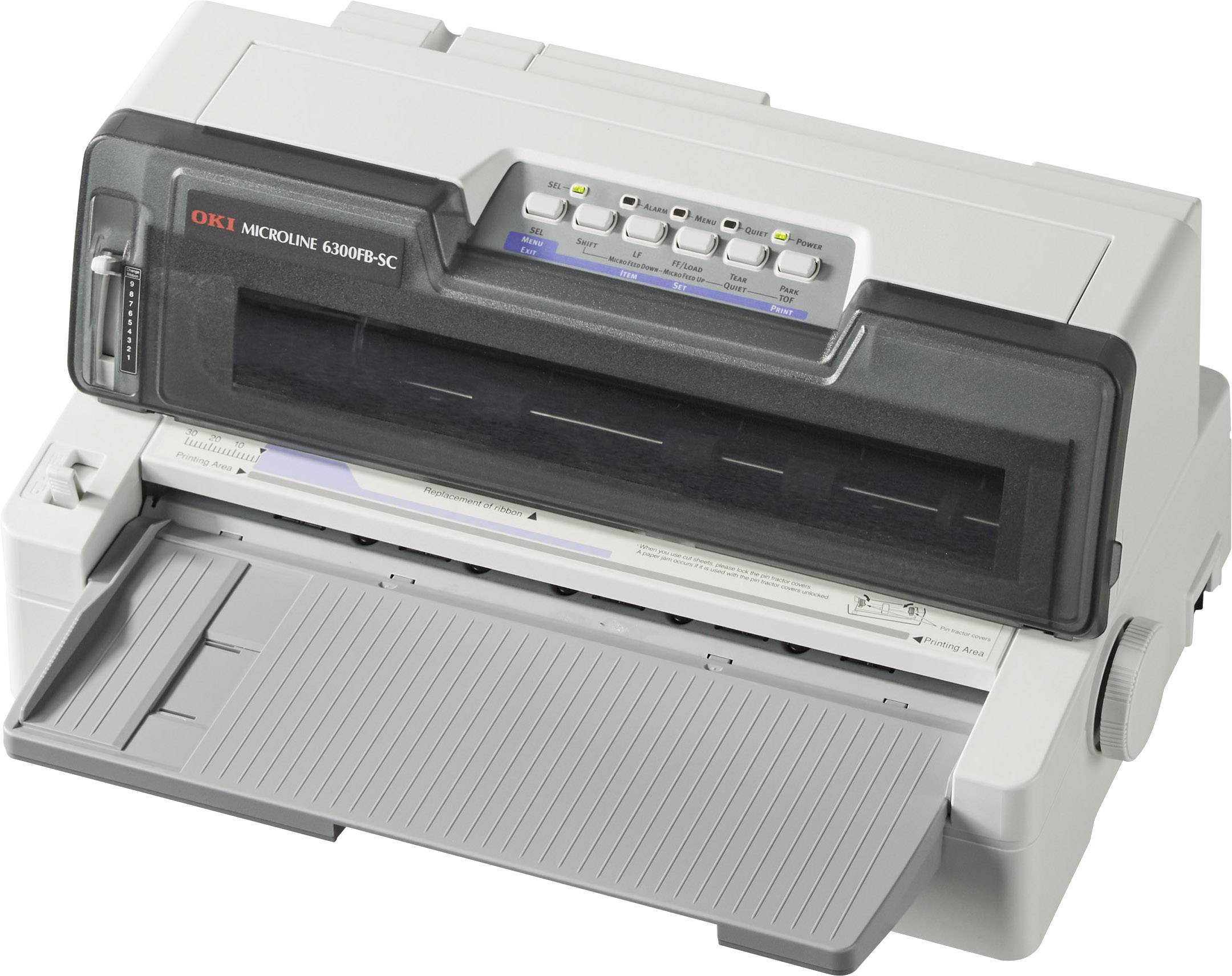 OKI ML6300FB-SC Nadeldrucker 450 Zeichen/s 24-Nadel-Druckkopf, Schmaler Einzug, Druckbreite 80 Zeichen USB, Parallel