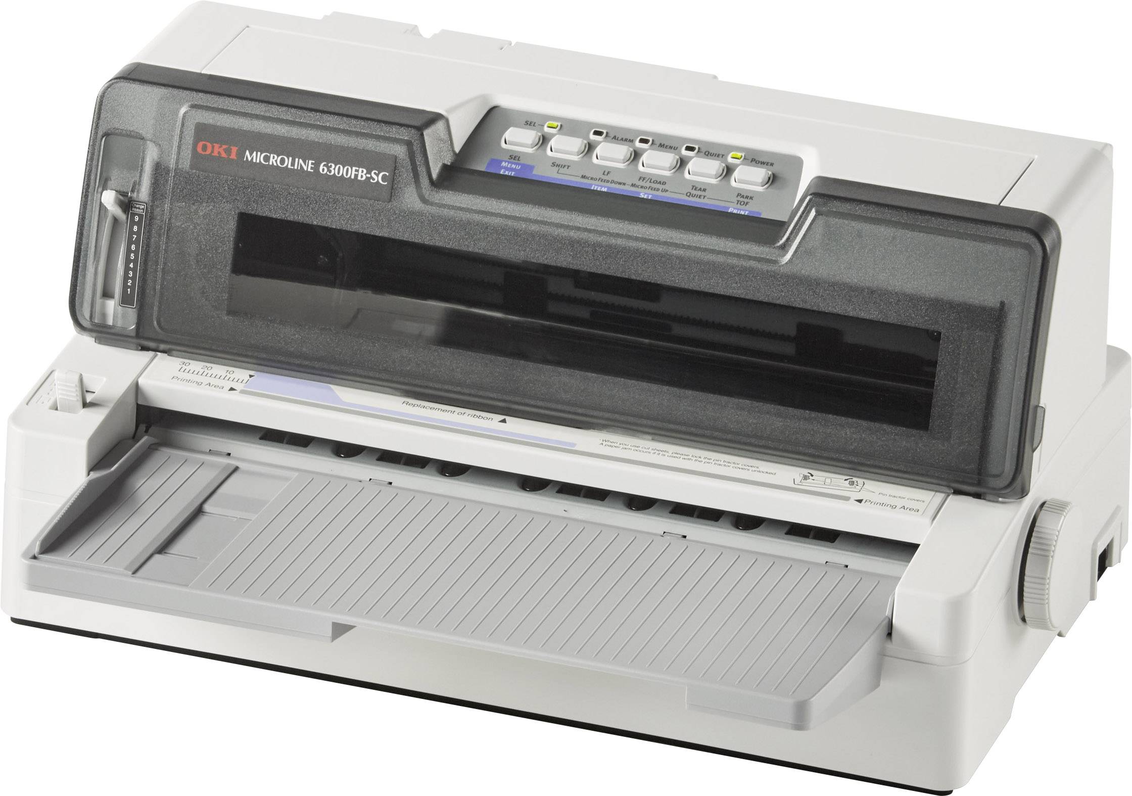 OKI ML6300FB-SC Nadeldrucker 450 Zeichen/s 24-Nadel-Druckkopf, Schmaler Einzug, Druckbreite 80 Zeichen USB, Parallel