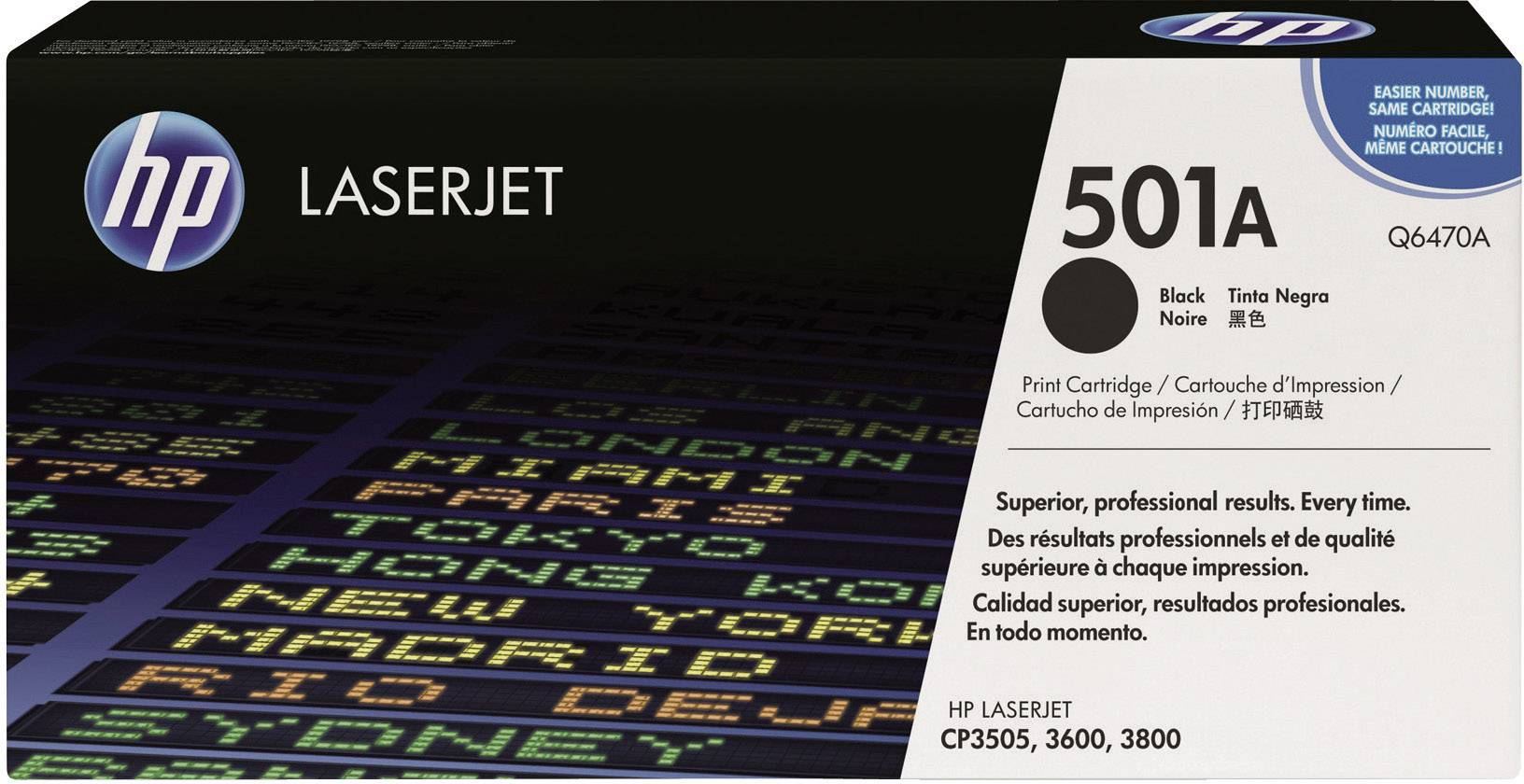 HP Toner 501A Original Schwarz 6000 Seiten