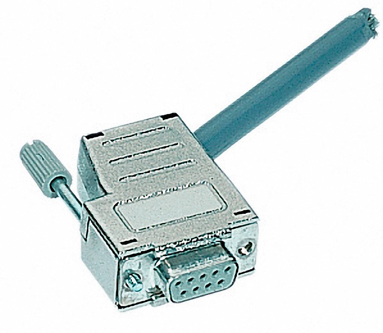 Ein VGA-Stecker mit einem Kabel, typischerweise verwendet für Videoverbindungen zwischen einem Computer und einem Monitor.