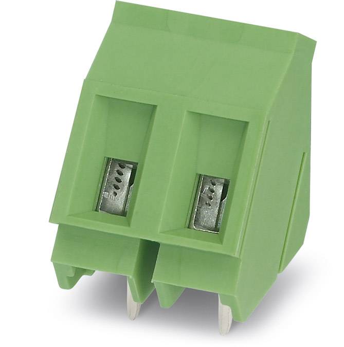 Phoenix Contact 1733729 Schraubklemmblock 2.50 mm² Polzahl 2 Grün 100 St.