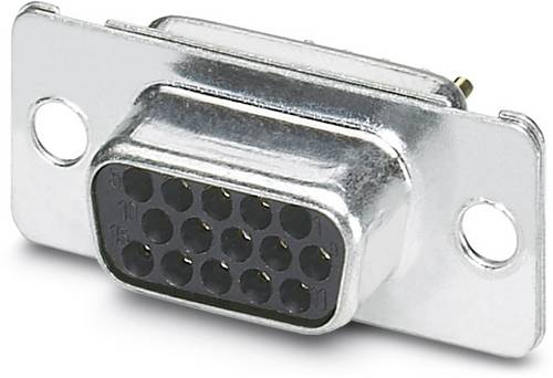 Phoenix Contact VS-09-BU-DSUB-HD-EG 1655108 D-SUB Buchsenleiste 180 ° Polzahl: 15 Lötkelch 10 St.