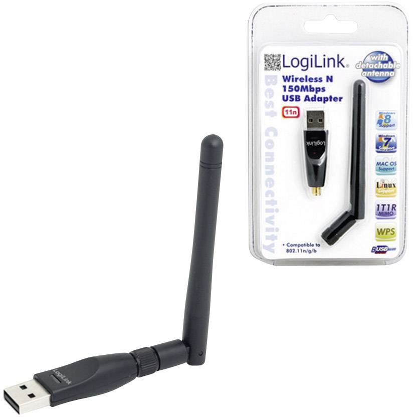 LogiLink WL0151 WLAN Stick USB 2.0 150 MBit/s