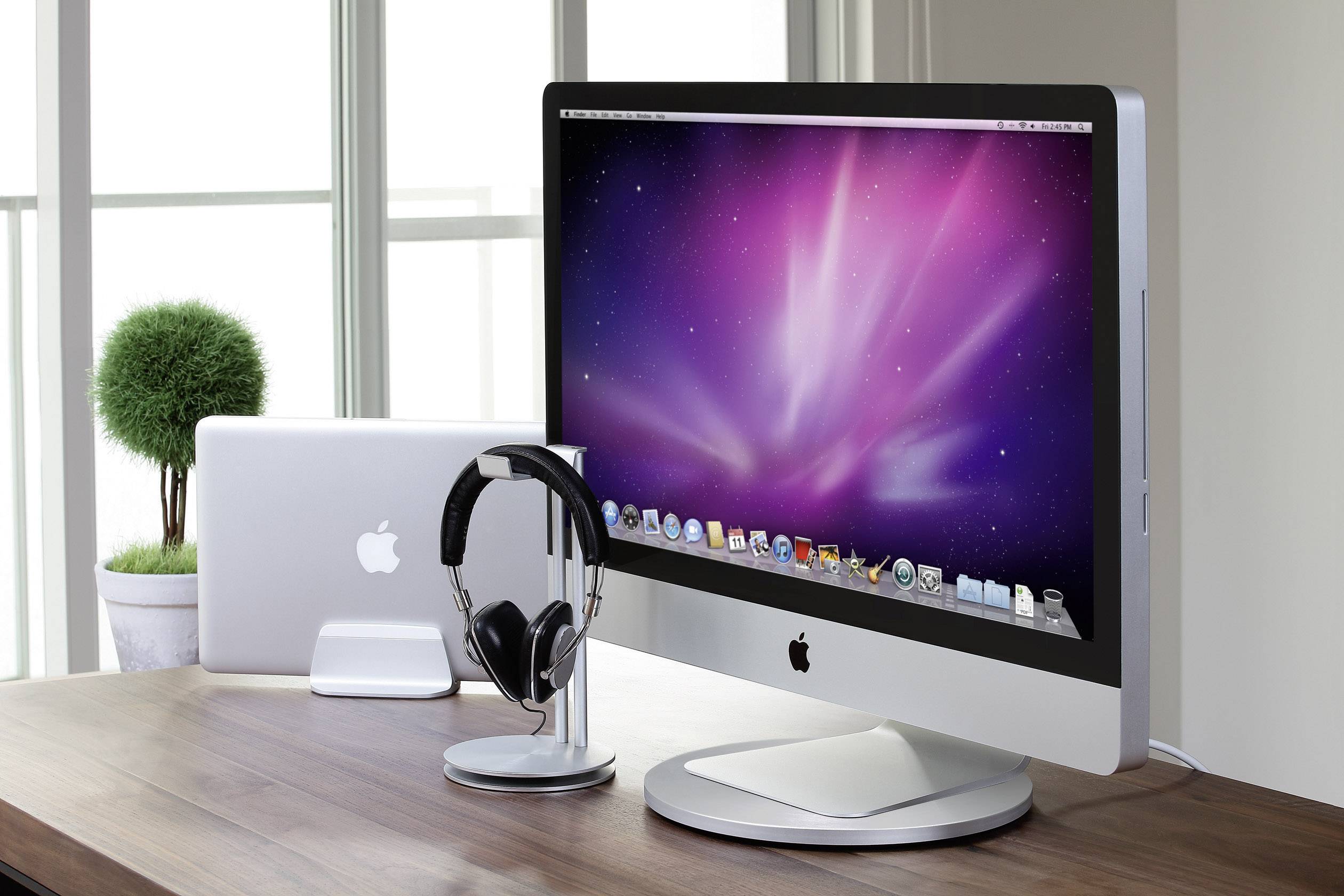 JustMobile ST-666 AluDisc Monitor-Drehteller Höhen-Bereich: 2.1cm (max) Silber