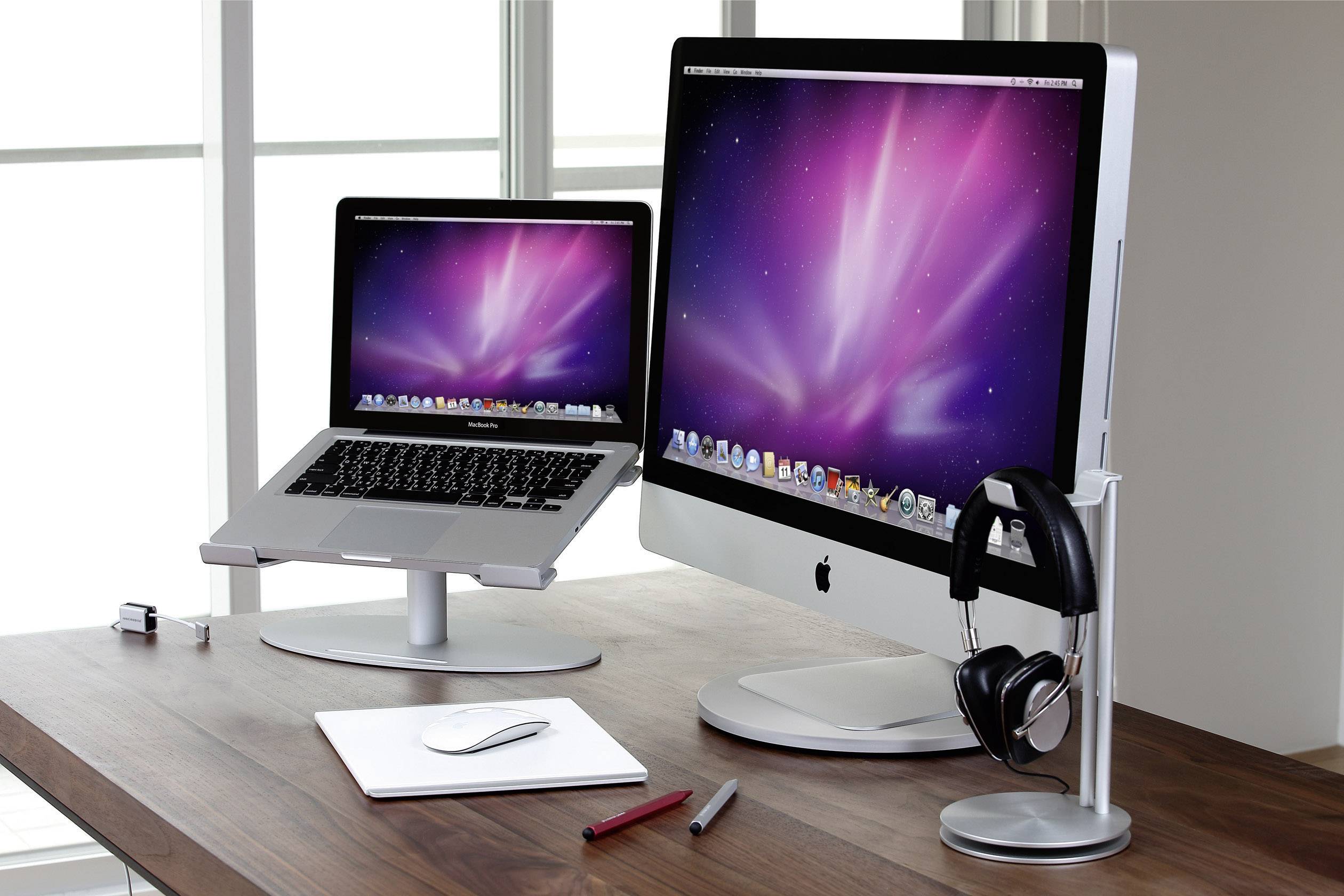 JustMobile ST-666 AluDisc Monitor-Drehteller Höhen-Bereich: 2.1cm (max) Silber