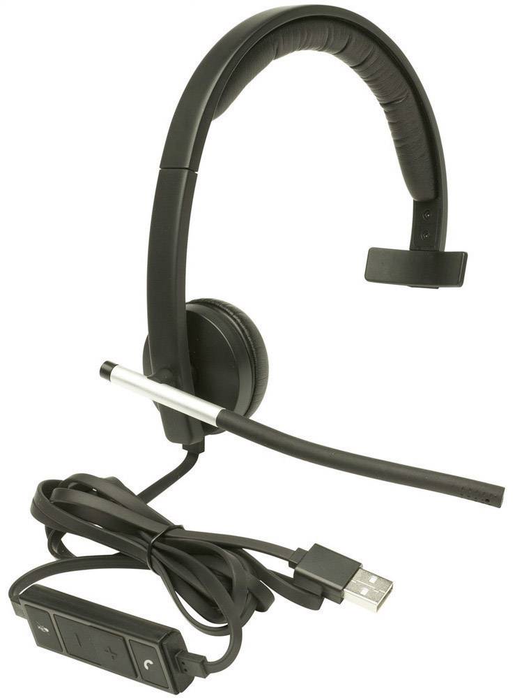 Logitech Wireless Headset H650e On Ear Headset kabelgebunden Mono Schwarz Mikrofon-Rauschunterdrückung Lautstärkeregelung, Mikrofon-Stummschaltung