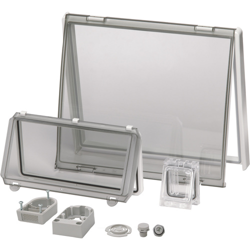 Fibox L 12 II Sichtfenster Deckel Transparent, mit Scharnier (L x B) 248 mm x 128 mm Polycarbonat K