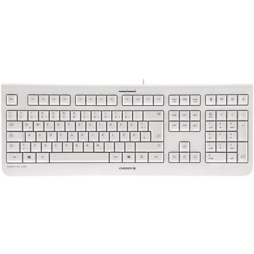 Cherry Tastatur KC 1000 Grau Deutsch, QWERTZ, Windows®