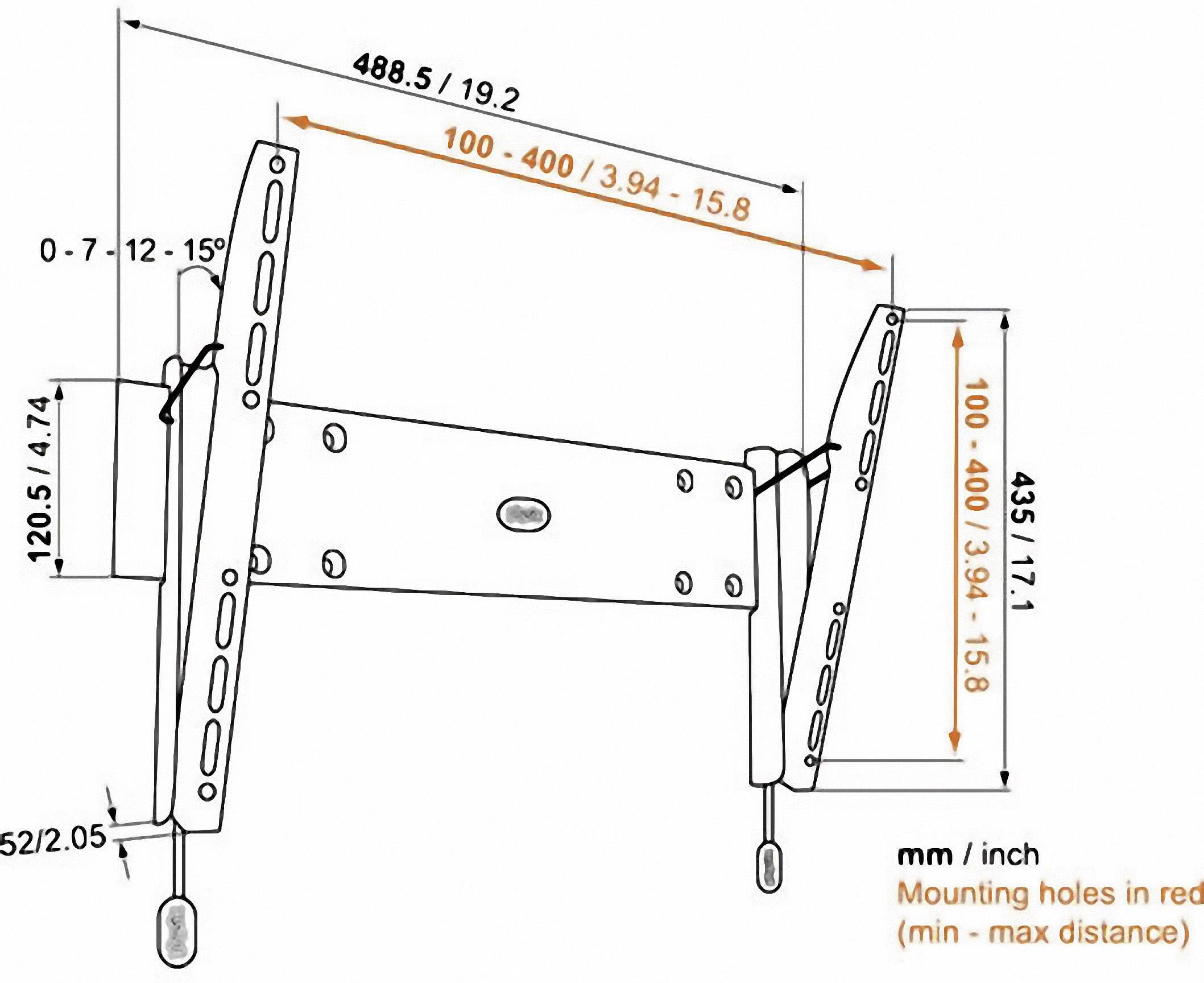 Vogel's Base 15 M TV-Wandhalterung 81,3 cm (32") - 139,7 cm (55") Neigbar