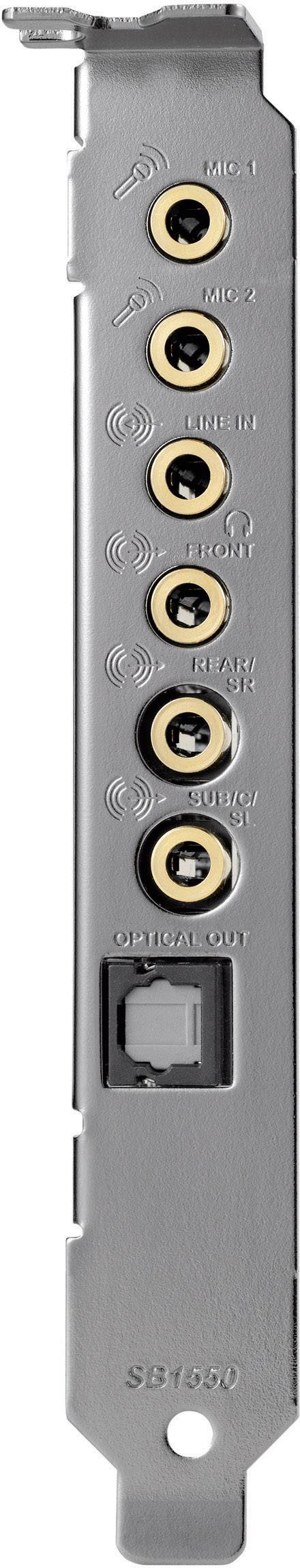 Sound Blaster SoundBlaster Audigy RX 7.1 Soundkarte, Intern PCIe x1 Digitalausgang, externe Kopfhöreranschlüsse