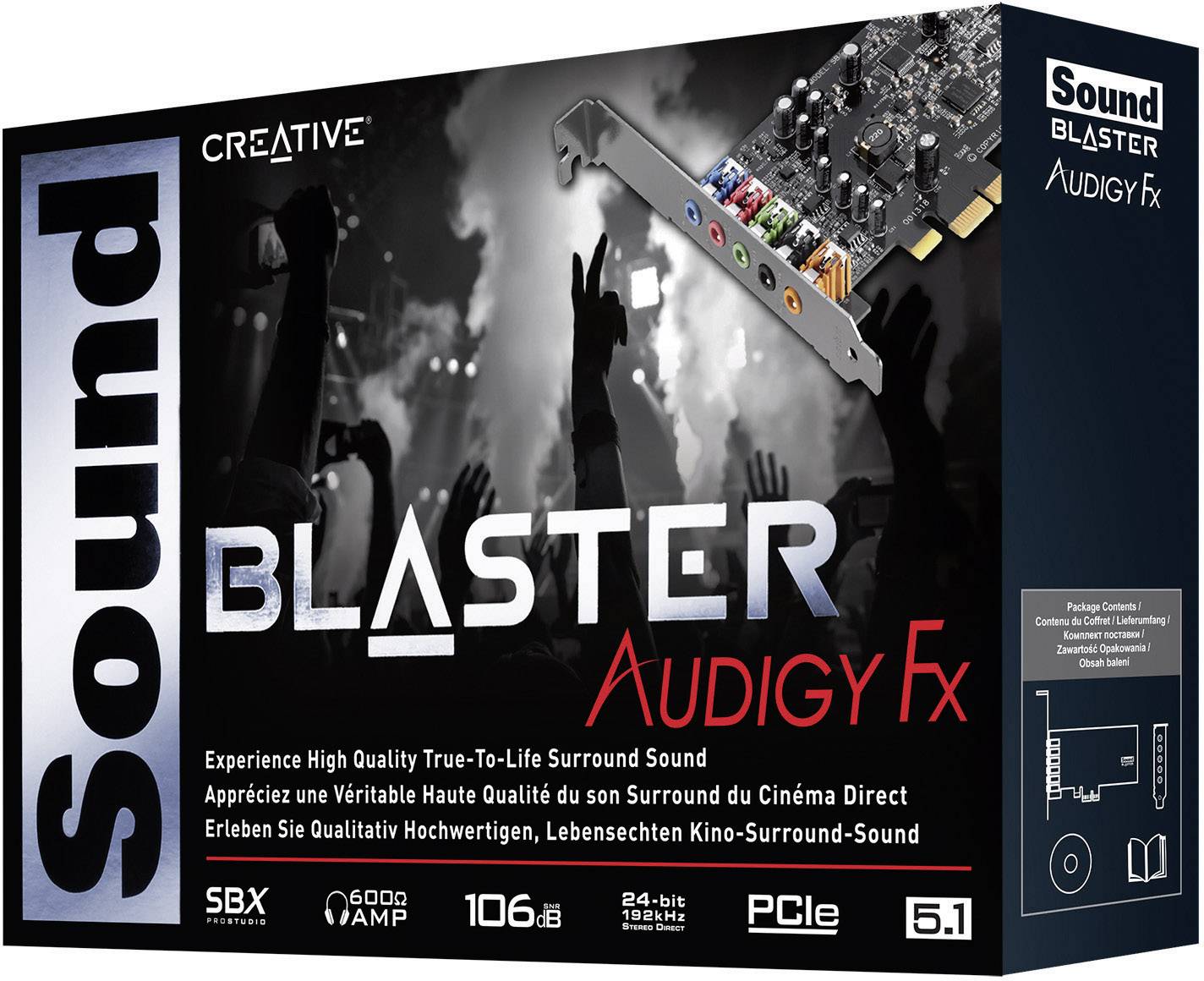Sound Blaster SoundBlaster Audigy FX 5.1 Soundkarte, Intern PCIe x1
