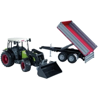 Bruder Claas Nectis 267F+Frontlader+Anhänger Fertigmodell Landwirtschafts Modell Bruder Claas Nectis 267F+Frontlader+Anhänger Fertigmodell Landwirtschafts Modell