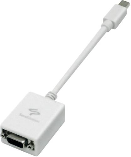 SendStation VGA / DisplayPort Adapter [1x Mini-DisplayPort Stecker - 1x VGA-Buchse] Weiß 15.00cm