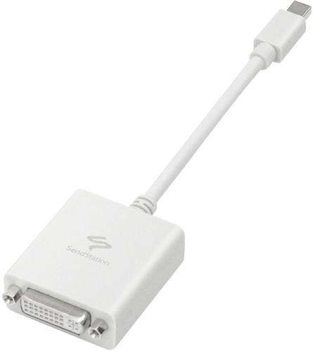 SendStation DisplayPort / DVI Adapter [1x Mini-DisplayPort Stecker - 1x DVI-Buchse 24+5pol.] Weiß 1