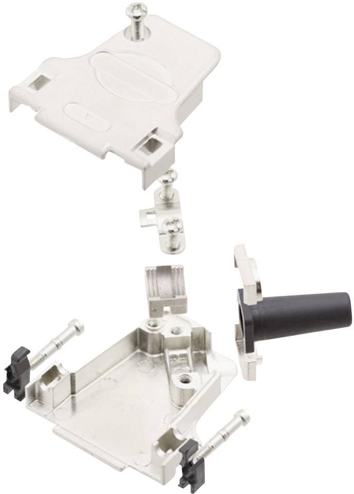 Encitech 7960-0206-12 7960-0206-12M D-SUB Gehäuse Polzahl: 15 Metall 45° Silber 1St.