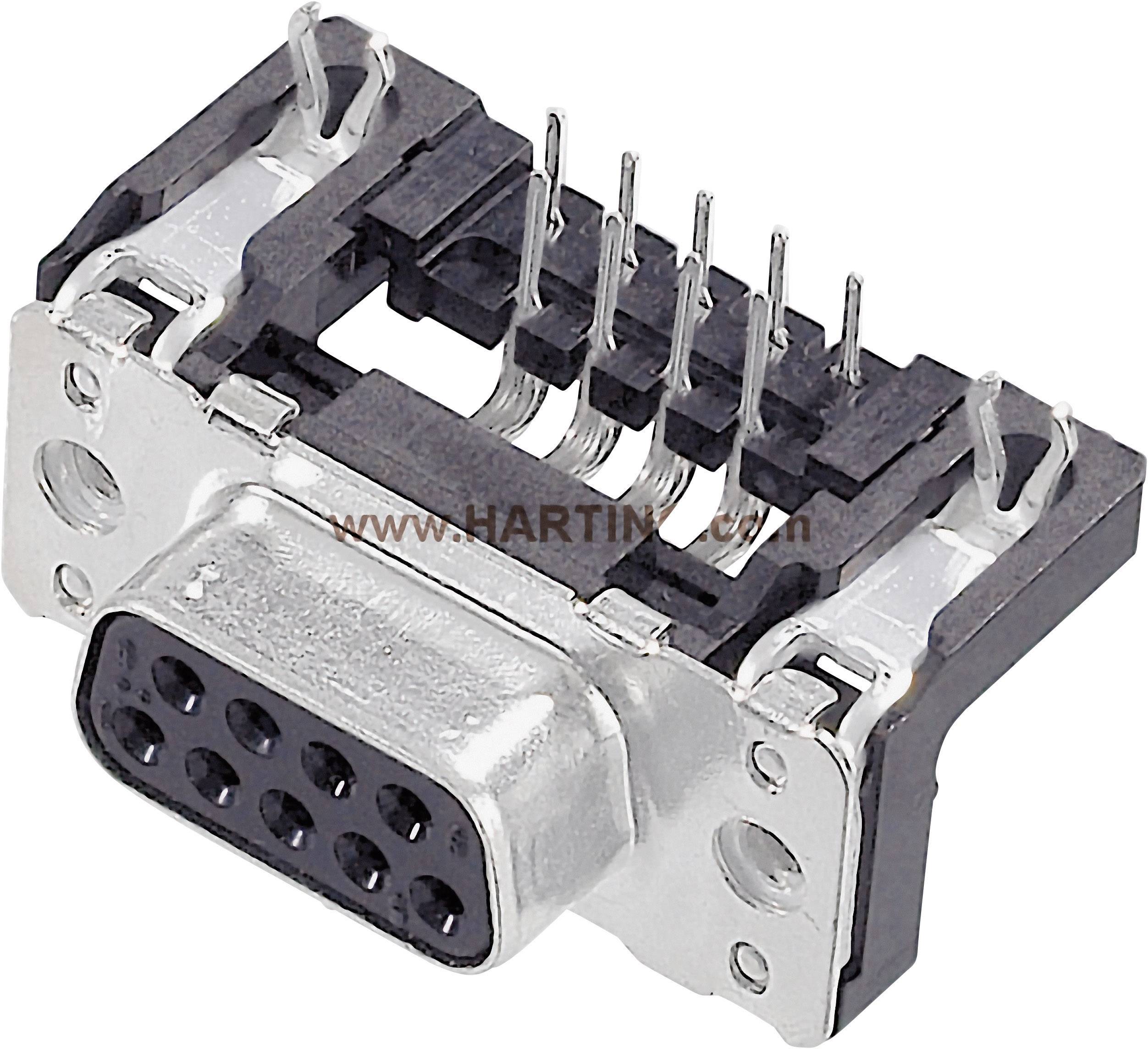 Ein DB9-Stecker (weiblich) mit neun Pins zum Anschluss an serielle Schnittstellen in elektronischen Geräten.