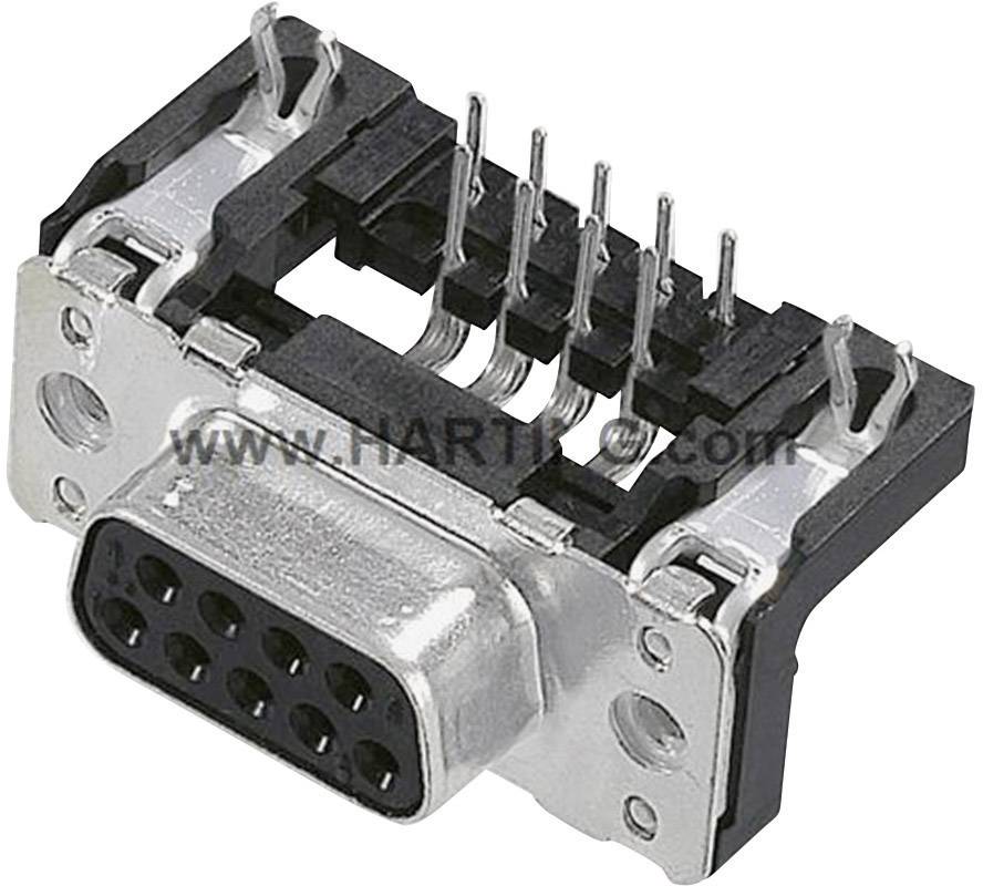 Harting 09665527613 D-SUB Buchsenleiste 90° Polzahl: 50 Löten 1St.