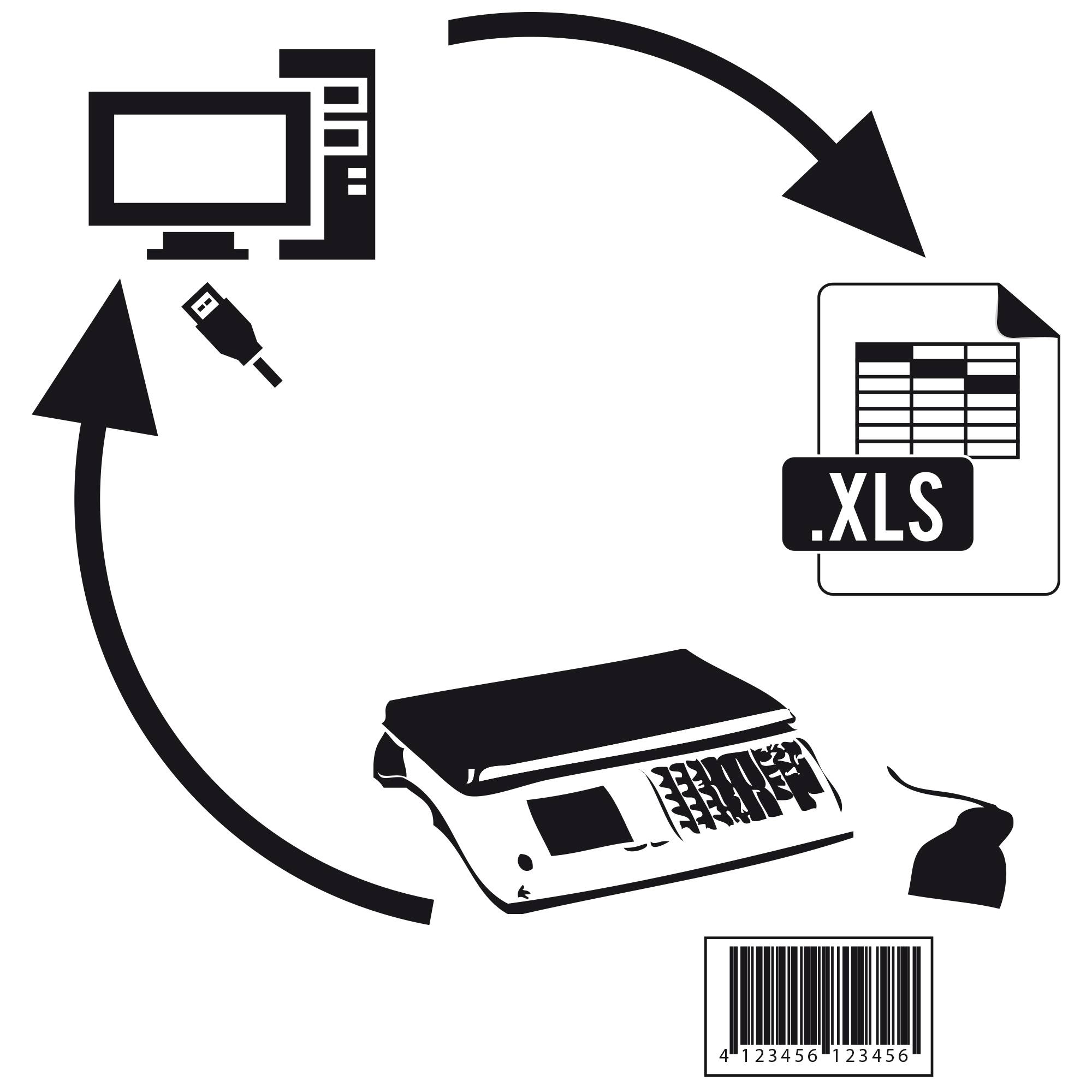 PCE Instruments PCE-TB 30C Zählwaage Wägebereich (max.) 30kg Ablesbarkeit 1g netzbetrieben