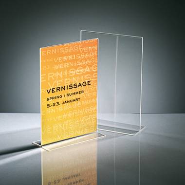 Sigel TA220 Tischaufsteller T-Form Verwendung für Papierformat: DIN A4 Glasklar 1 St.