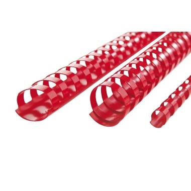 GBC Plasticbinderücken 4028217 DIN A4 12mm rot 100 St./Pack.