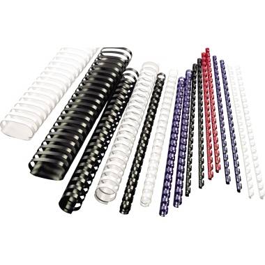 GBC Plasticbinderücken 4028217 DIN A4 12mm rot 100 St./Pack.