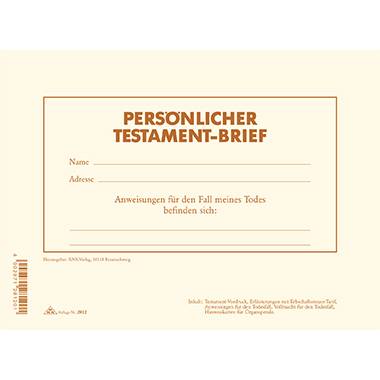 RNK Testament 2812 DIN C5 5teilig
