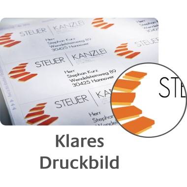 Avery-Zweckform 3422 Universal-Etiketten 70 x 35mm Papier Weiß 2400 St. Permanent haftend Tintenstrahldrucker, Laserdrucker