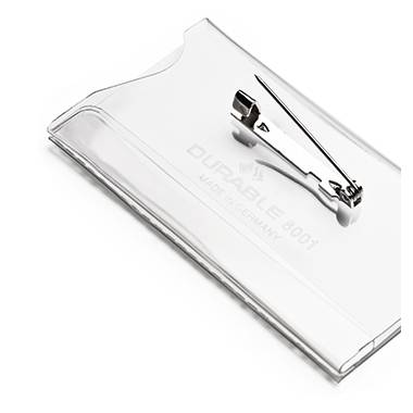 DURABLE Namensschild 800119 40x75mm Kunststoff tr 100 St./Pack.