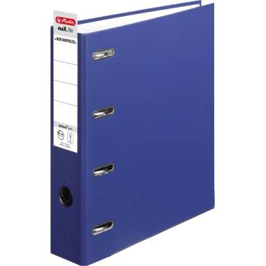 Herlitz Doppelordner 10842276 2xDIN A5 quer 75mm blau