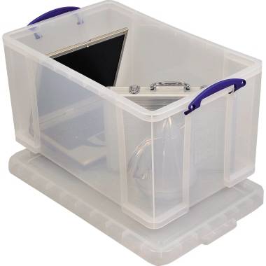 Really Useful Box Aufbewahrungsbox 84C Transparent 84 l (B x H x T) 710 x 380 x 440 mm 1 St.