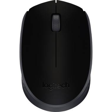 Logitech B170 OEM Maus Funk Infrarot Schwarz 3 Tasten 1000 dpi Integriertes Scrollrad