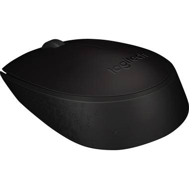 Logitech B170 OEM Maus Funk Infrarot Schwarz 3 Tasten 1000 dpi Integriertes Scrollrad