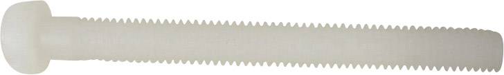 TOOLCRAFT 800270 Zylinderschrauben M4 40mm Schlitz DIN 84 Kunststoff, Polyamid 10St.