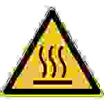 ISO 7010(EMEA) W017 Warnung vor heisser Oberfläche; Polyester-Folie selbstklebend 200 mm; 1 Schild