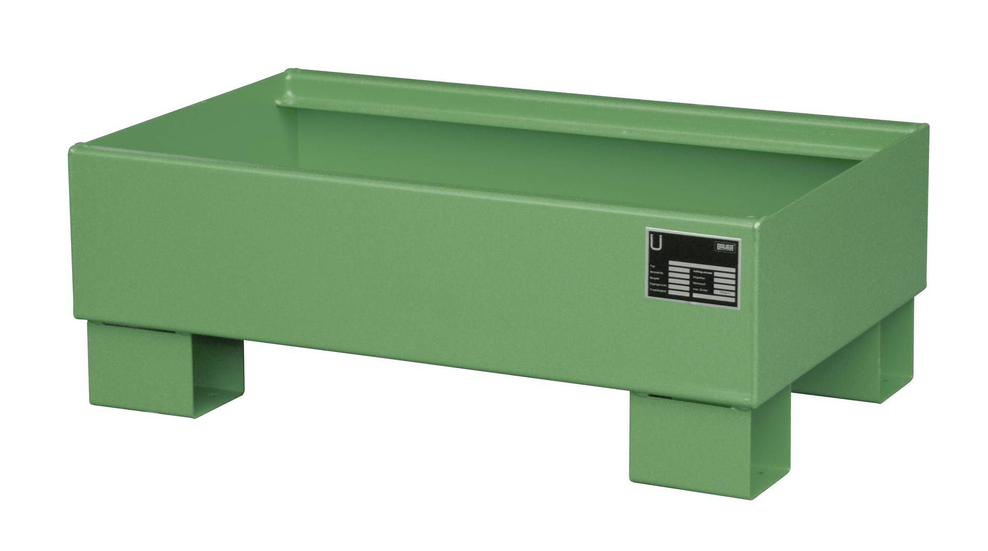 Auffangwanne AW 60-1, lackiert, Resedagrün