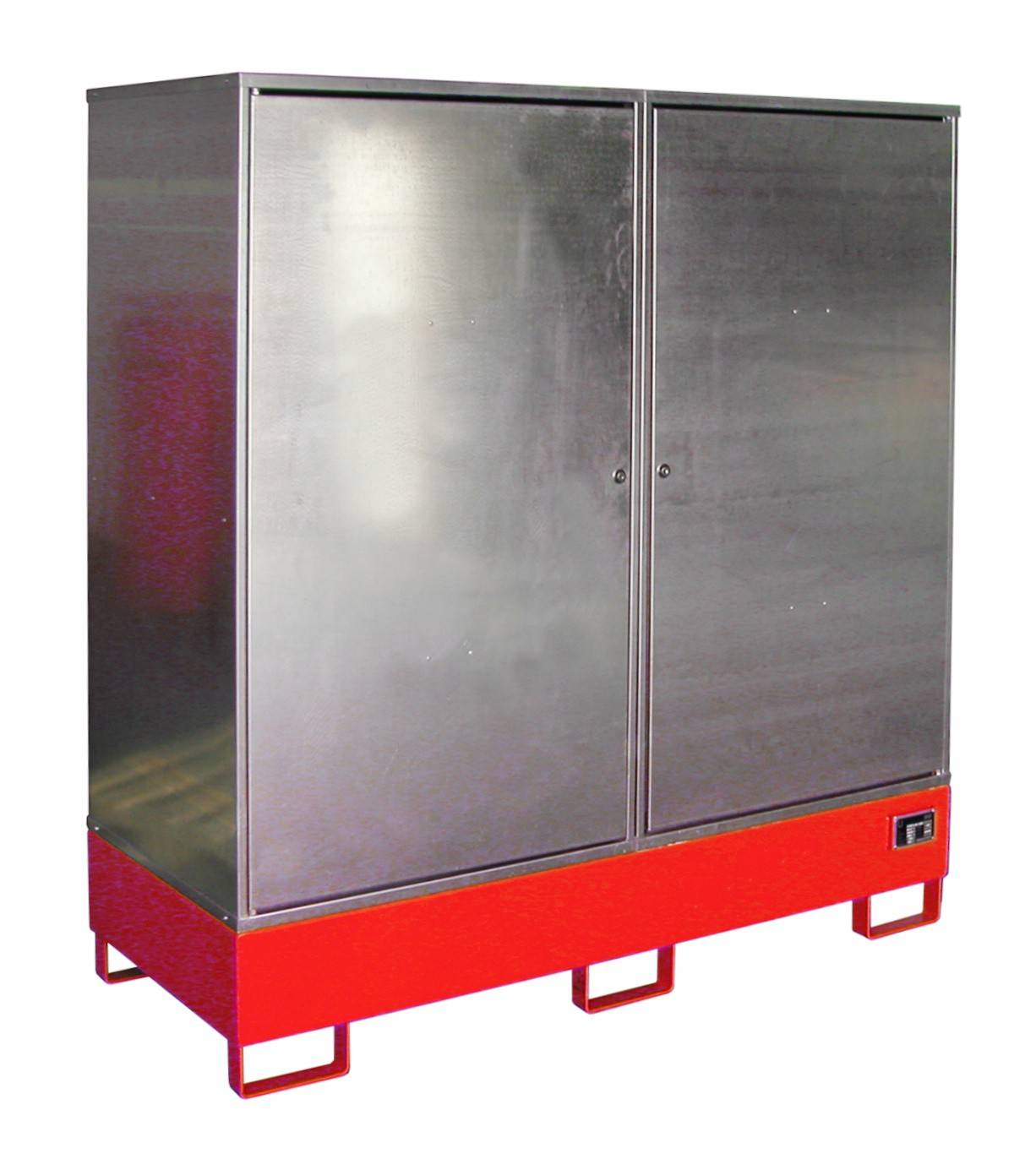 Gefahrstoff-Schrank GS-2, lackiert, Feuerrot