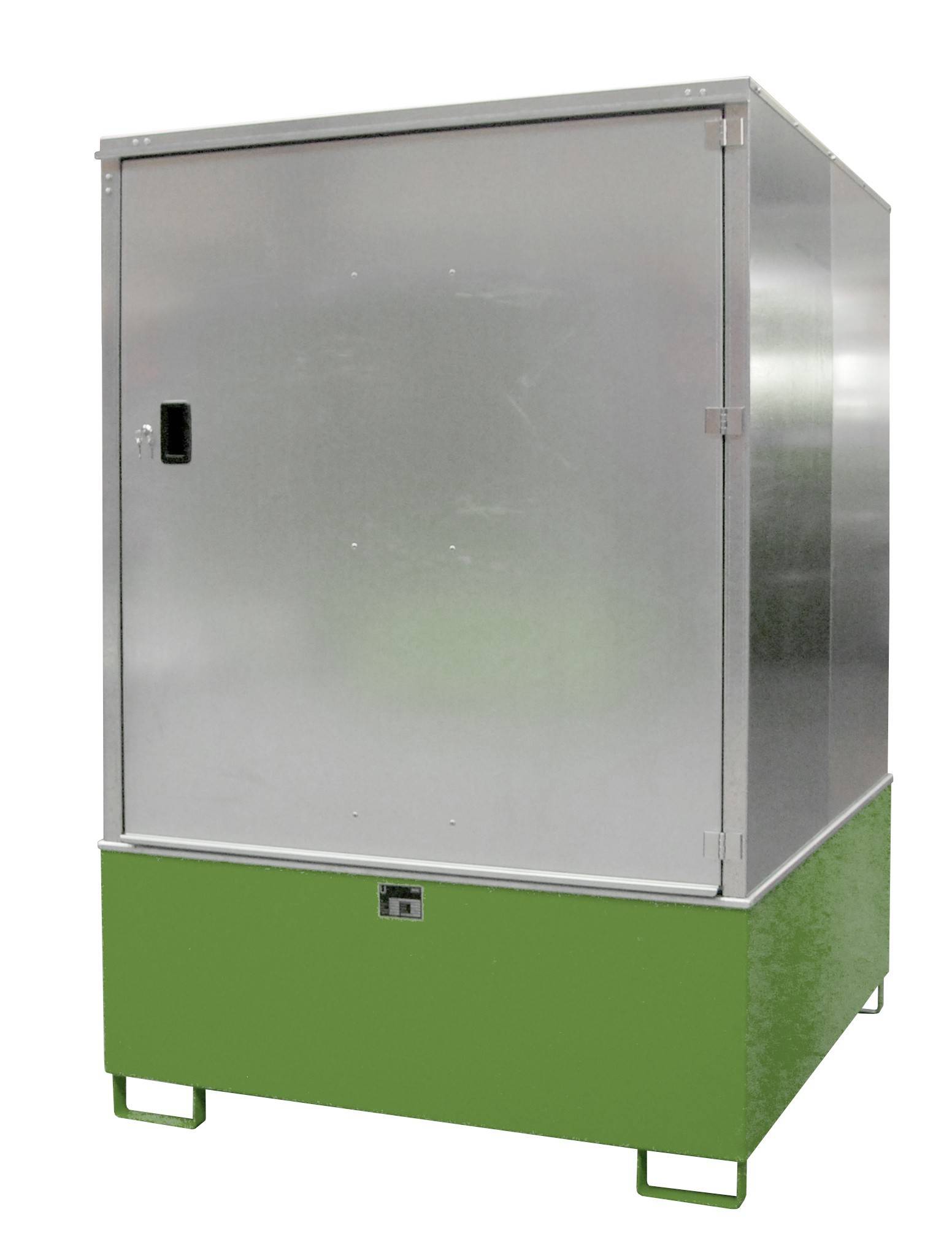 Gefahrstoff-Schrank GS-3, lackiert, Resedagrün