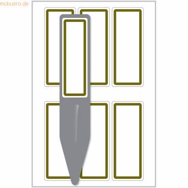 Pflanzenschilder beschreibbar Schild: 27x148mm Etikett: 22x68mm grau weiß